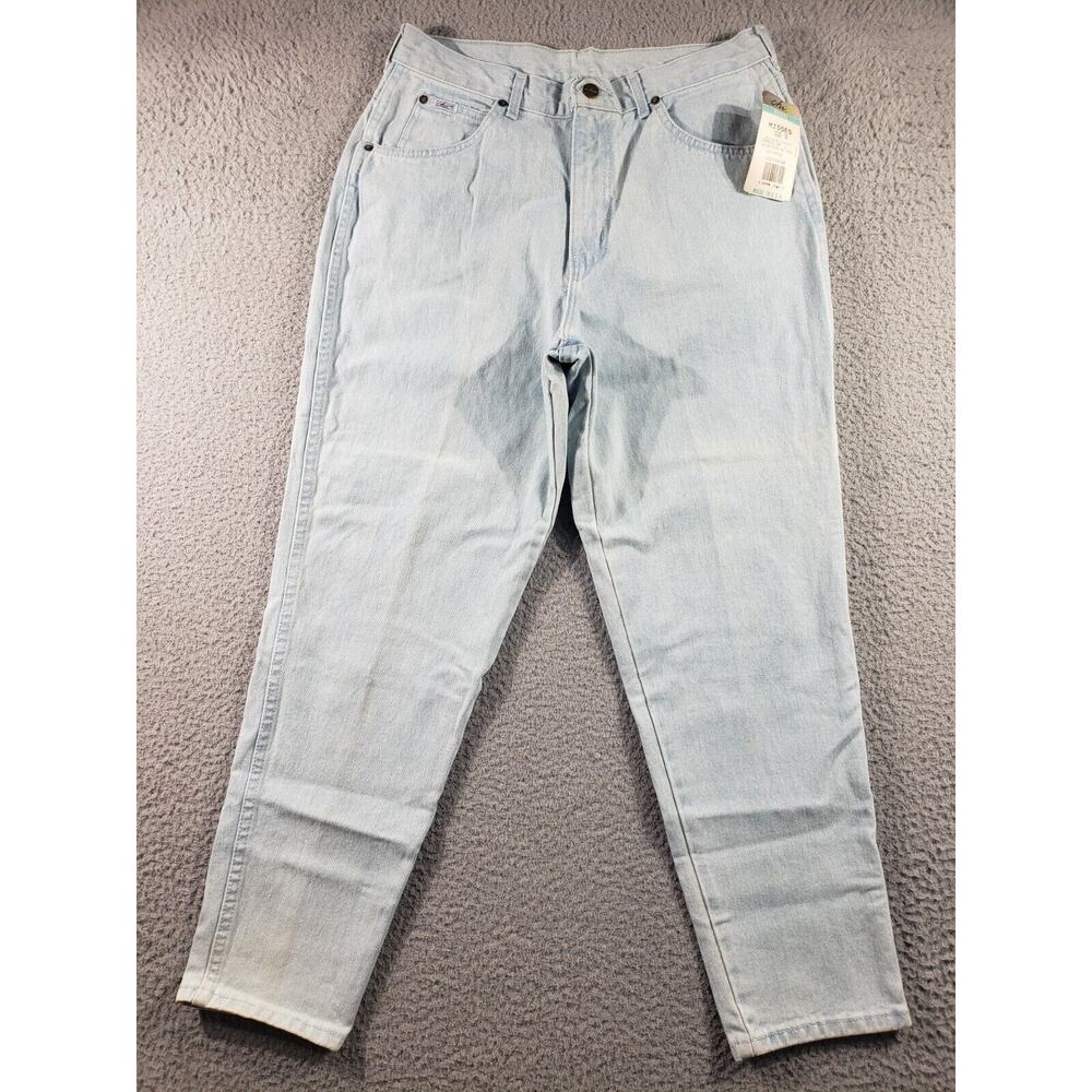 Vintage CHIC Jeans Women's Petite 16 Relaxed Blue Denim Ankle Tapered USA 32x28